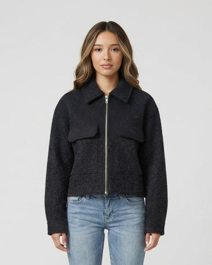 Cropped Wool Jacket