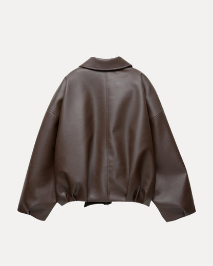 Belted Leather Jacket