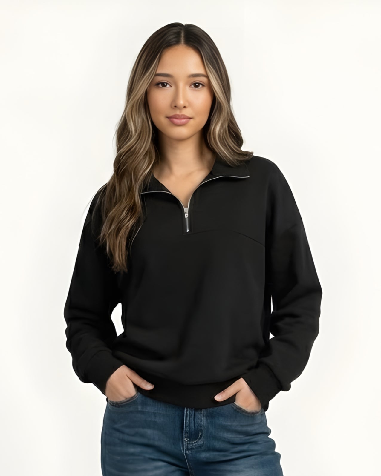 Halfmoon Zip Sweatshirt