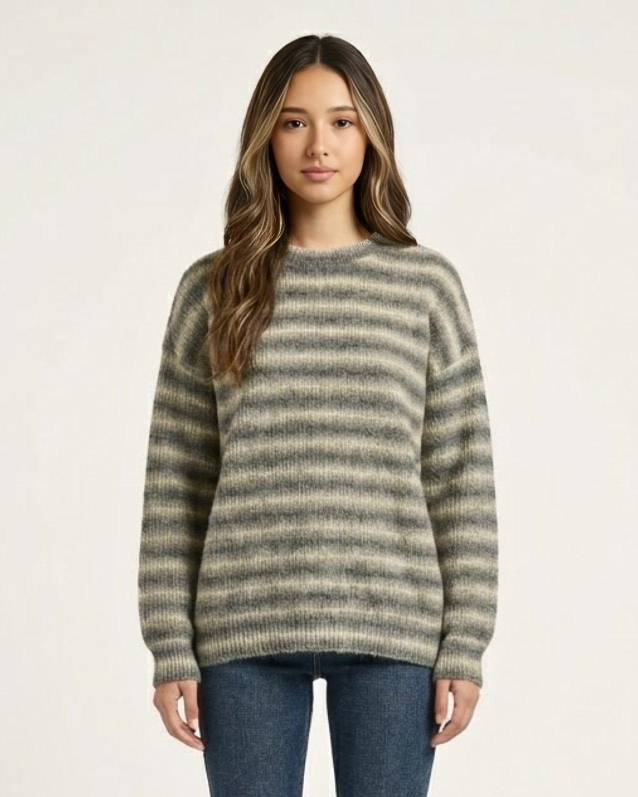 Mosswave Textured Knit Sweater