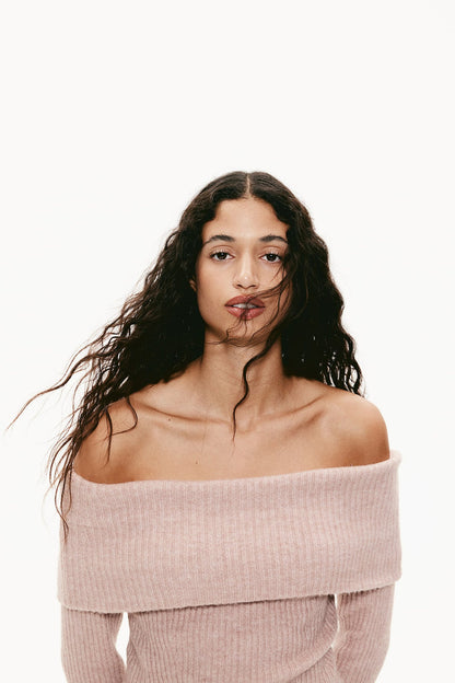 Off-the-shoulder sweater