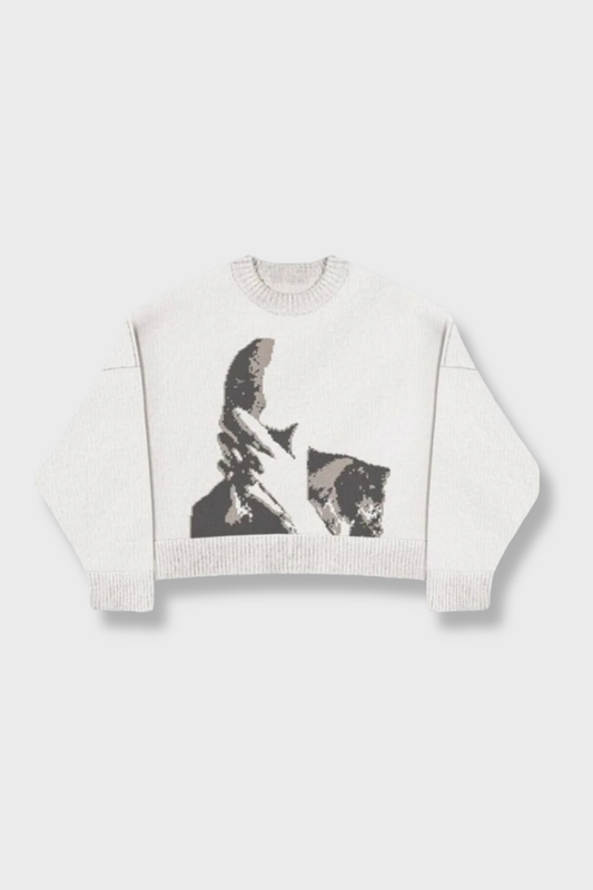 Hidden Face Knit Sweater