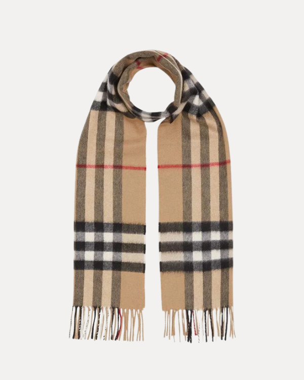 Checkered Cashmere Scarf