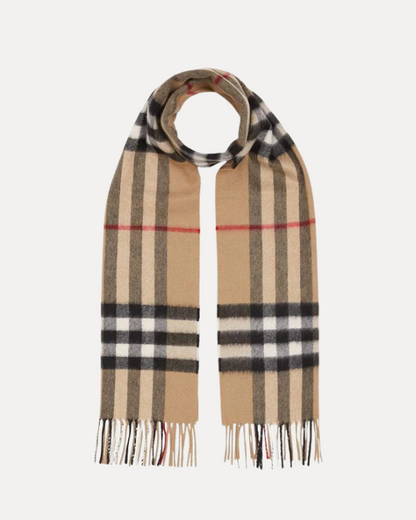 Checkered Cashmere Scarf