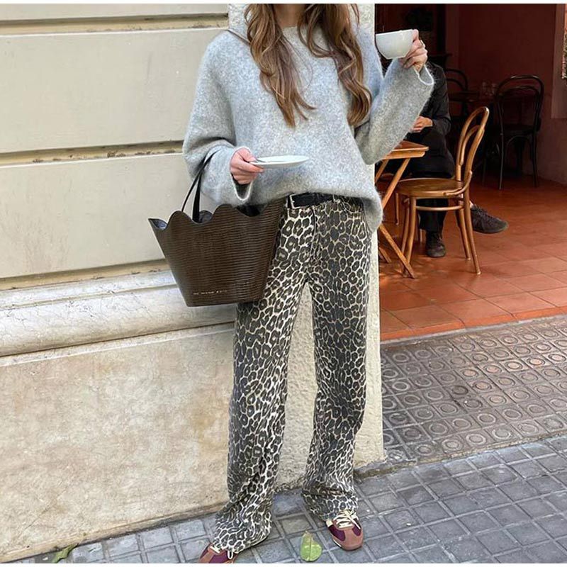 Leopard Print Jeans
