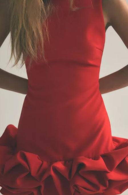 Dress with combined shorts