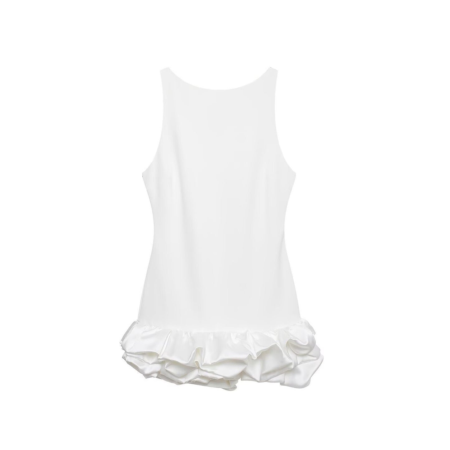 Dress with combined shorts