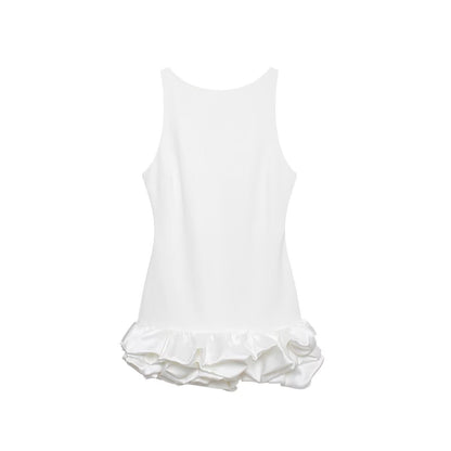 Dress with combined shorts