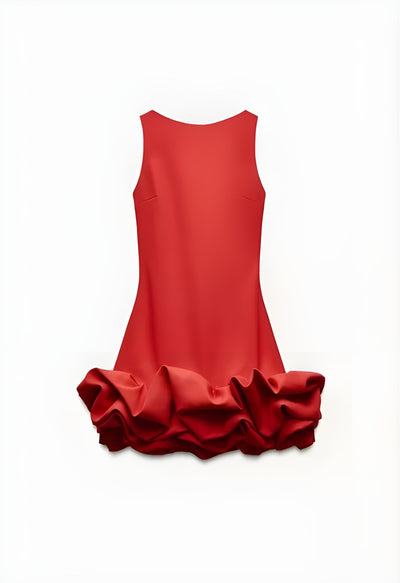 Dress with combined shorts